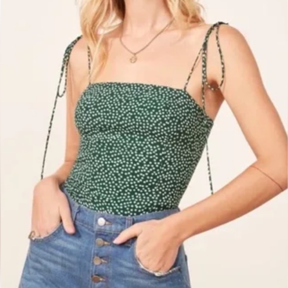 Reformation Tie Strap Top